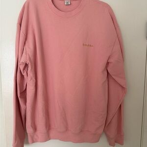 Sporty & Rich Pink Crewneck Sweater